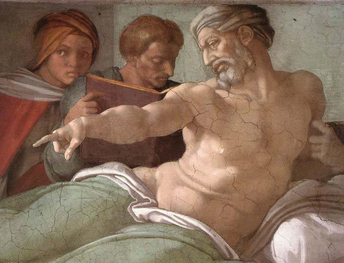 Punishment of Haman, Michelangelo Buonarroti